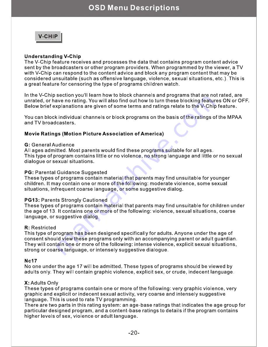 Magnavox 15MF170V Owner'S Manual Download Page 20