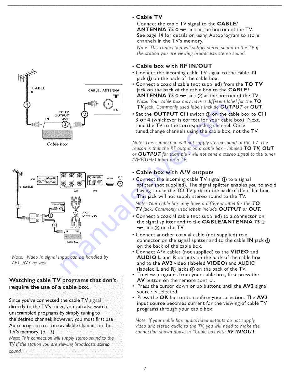 Magnavox 32MF231D - Hook Up Guide User Manual Download Page 7