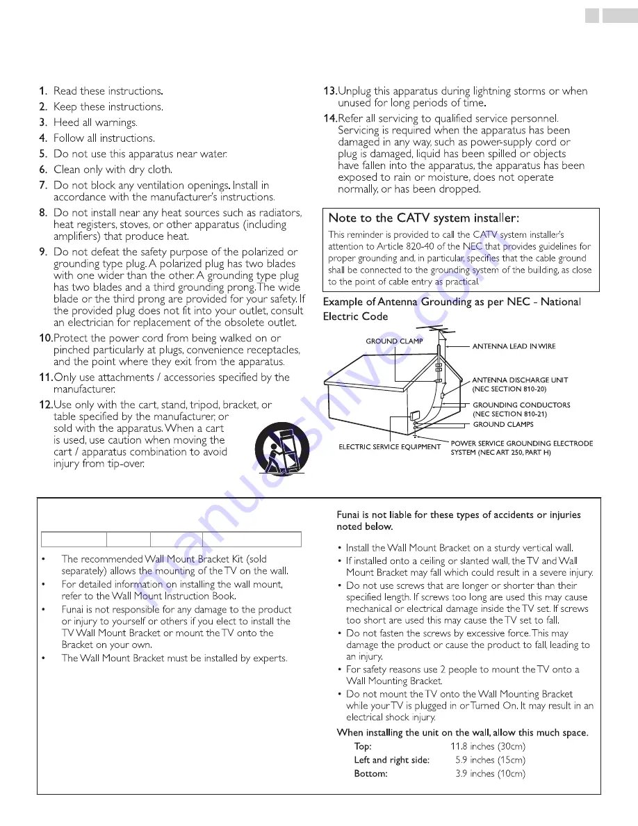 Magnavox 55MV376Y Owner'S Manual Download Page 4