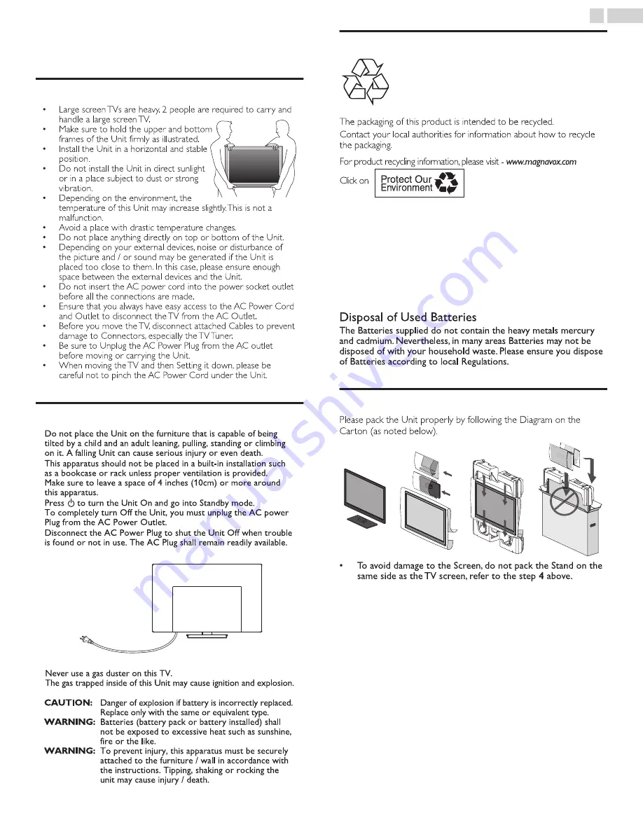 Magnavox 55MV376Y Owner'S Manual Download Page 7