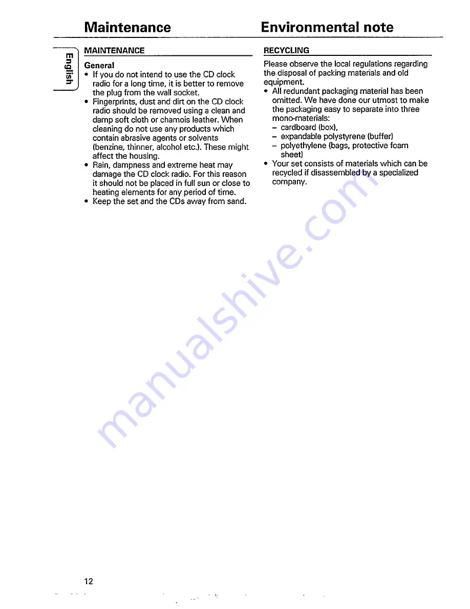 Magnavox AJ 3920 Quick Manual Download Page 12