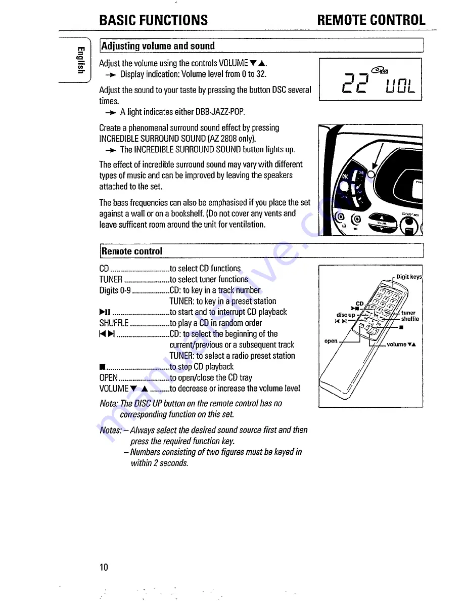 Magnavox AZ 2805 Operating Manual Download Page 9