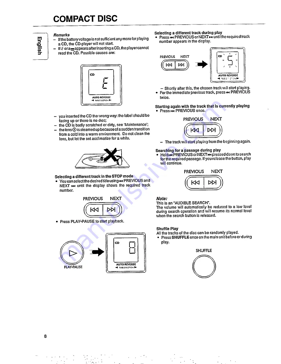 Magnavox AZ 8140 User Manual Download Page 8