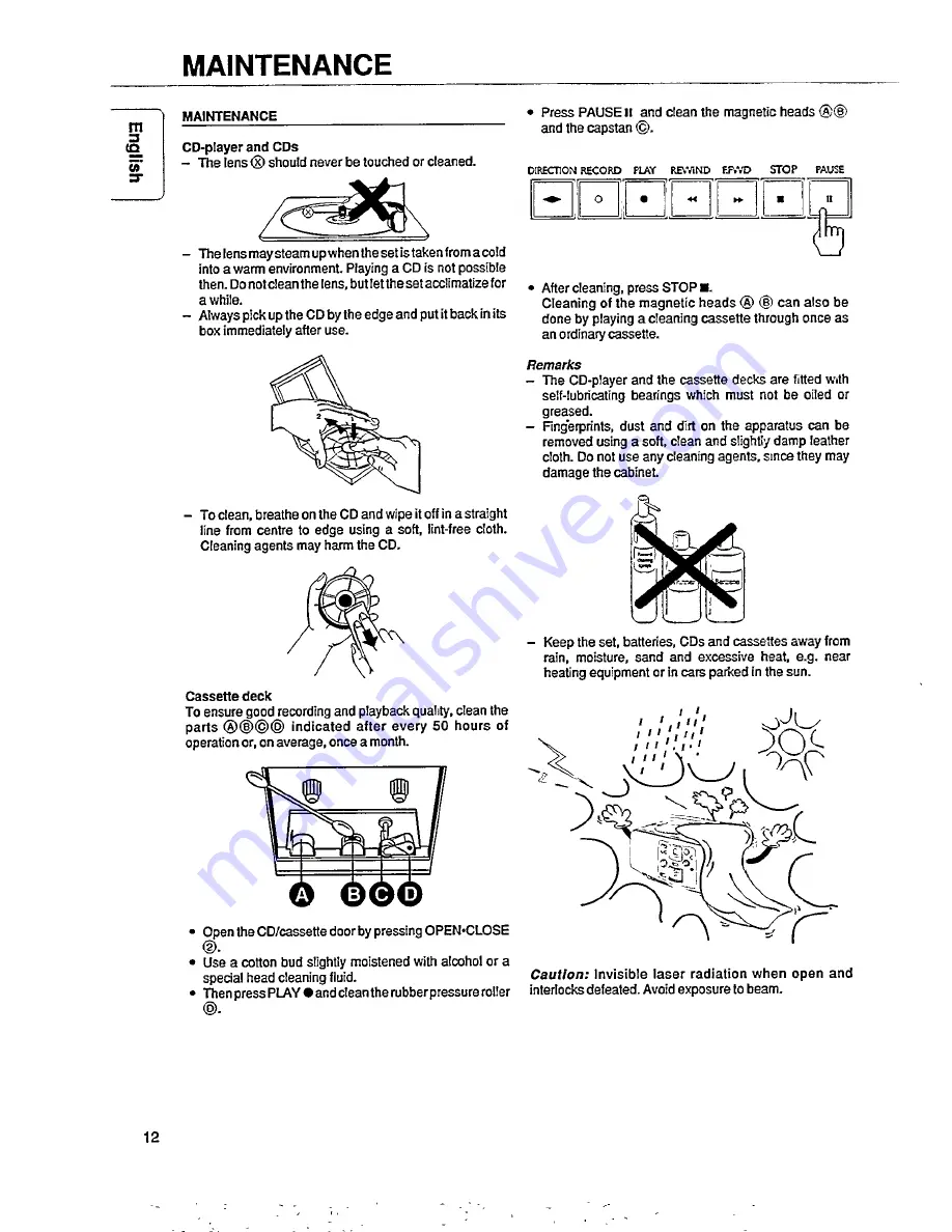 Magnavox AZ 8140 User Manual Download Page 12