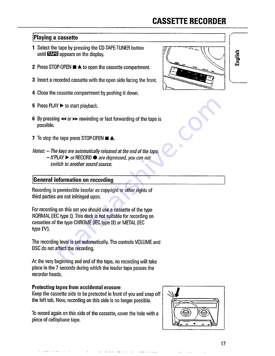 Magnavox AZ1407 User Manual Download Page 17