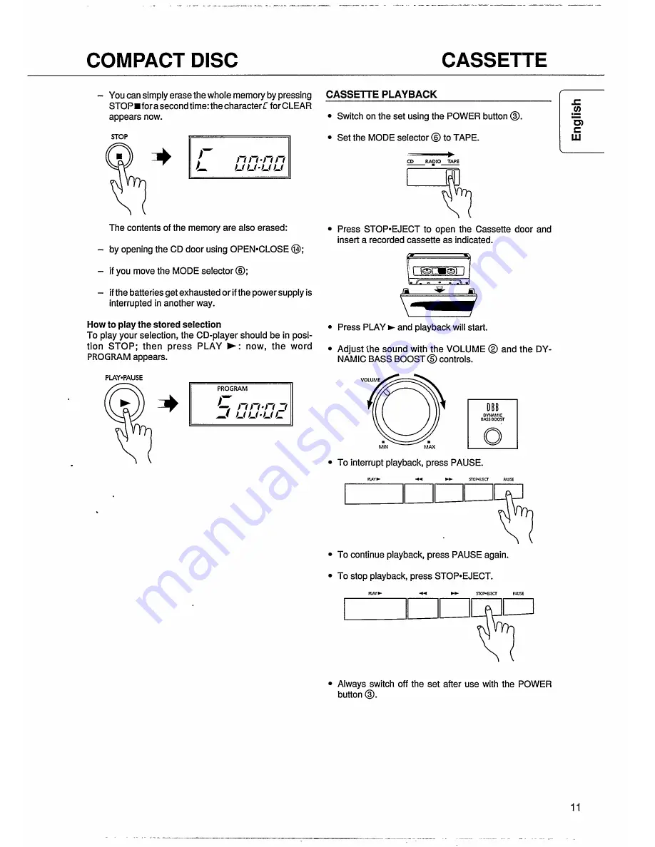 Magnavox AZ9340/05 Скачать руководство пользователя страница 11