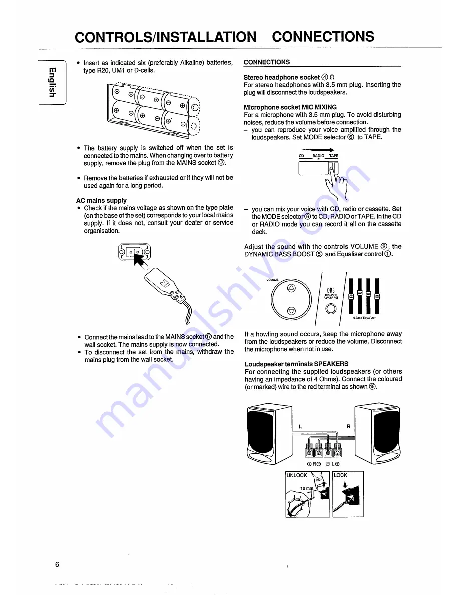 Magnavox AZ9440 Скачать руководство пользователя страница 6