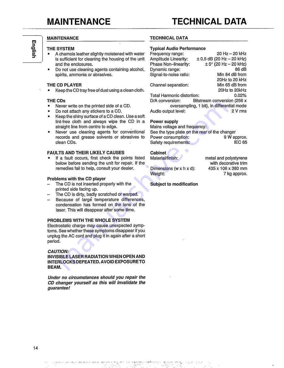 Magnavox CDC745 User Manual Download Page 16