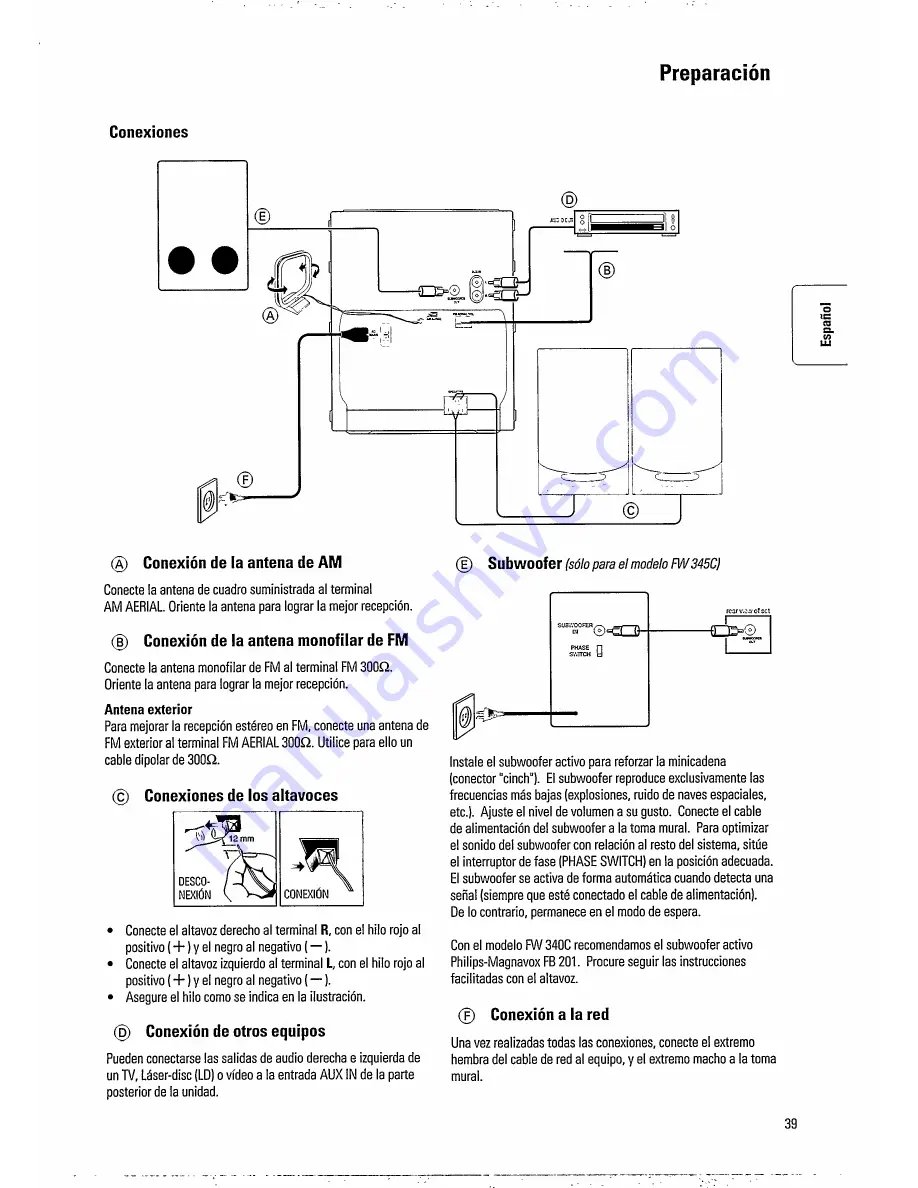 Magnavox FW 340C Скачать руководство пользователя страница 8