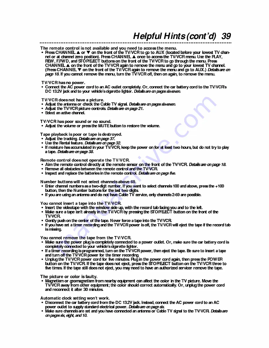 Magnavox M C09E1M G Owner'S Manual Download Page 39