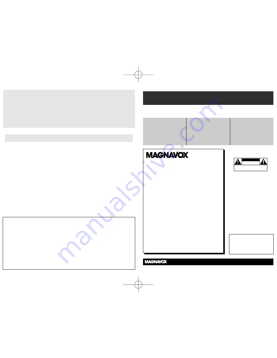 Magnavox MCR140 - Big Display Alarm Clock Radio User Manual Download Page 2