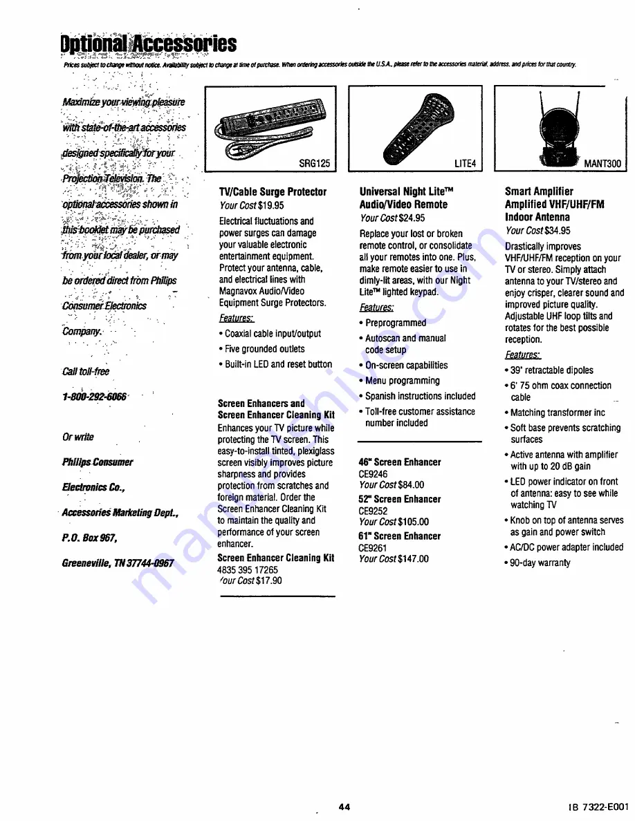 Magnavox NP4620 Owner'S Manual Download Page 44