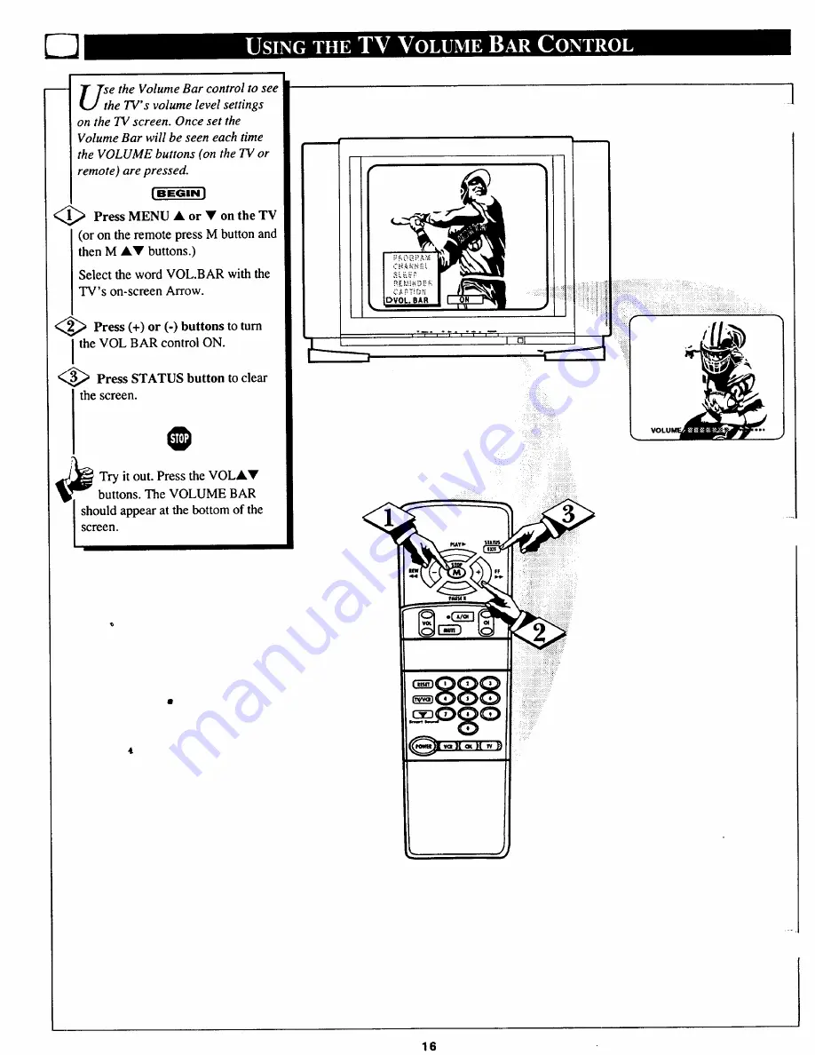 Magnavox PS1980 Owner'S Manual Download Page 16