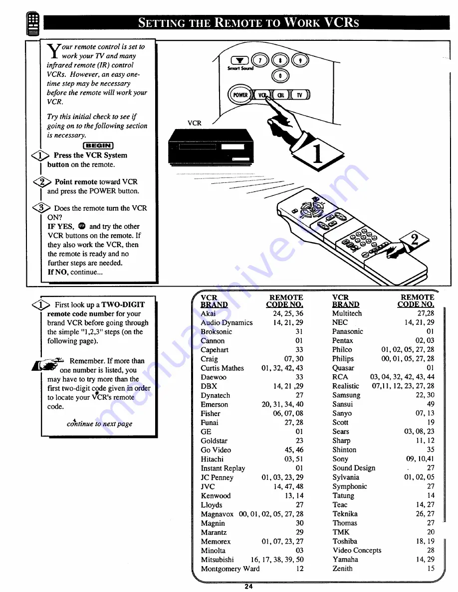 Magnavox PS1980 Owner'S Manual Download Page 24