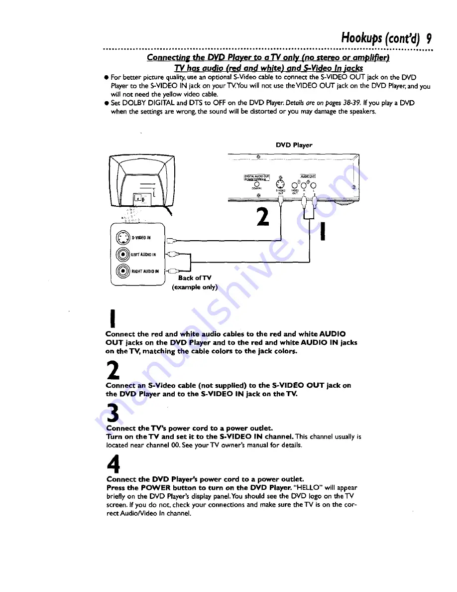 Magnavox SV2000 SVD101 Owner'S Manual Download Page 9