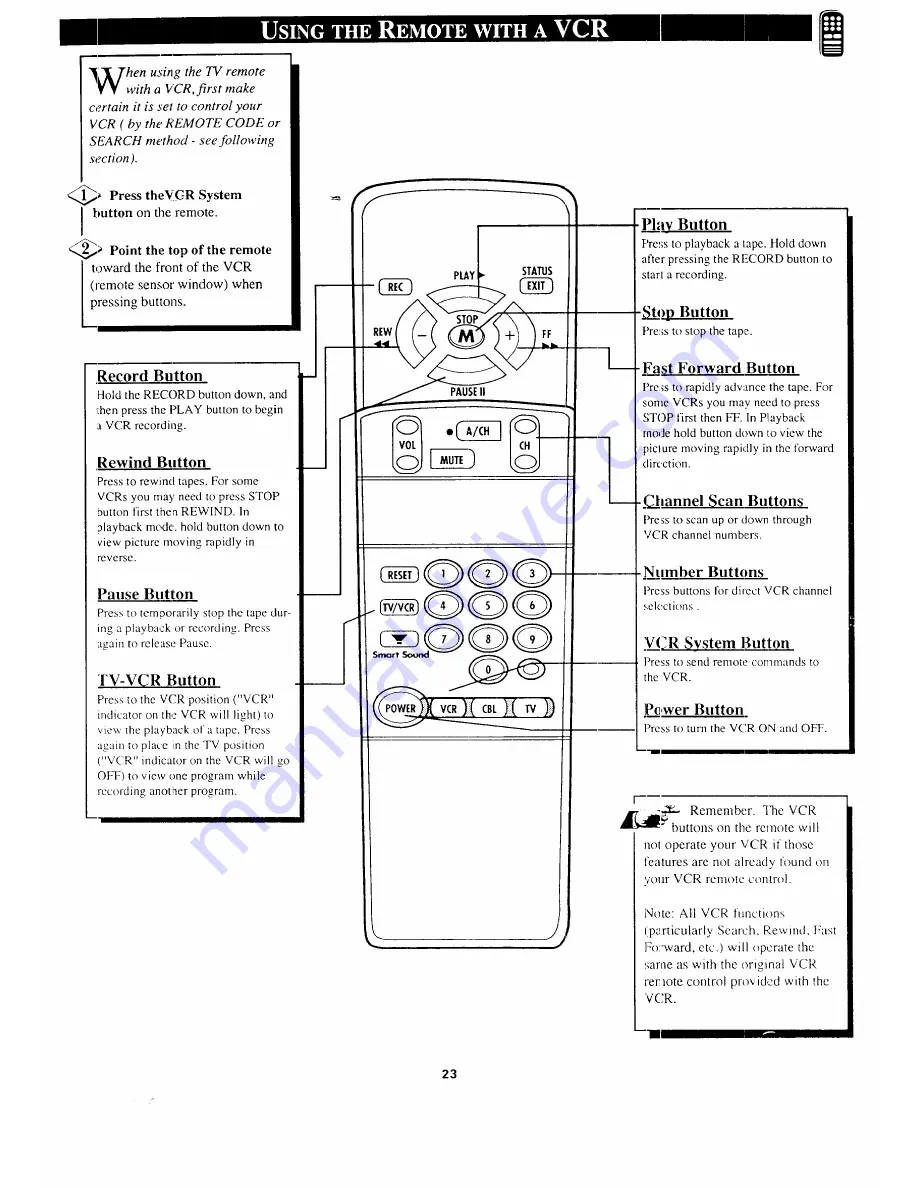 Magnavox TS2570B Owner'S Manual Download Page 23