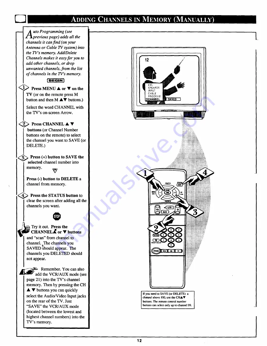 Magnavox TS3270 Скачать руководство пользователя страница 12