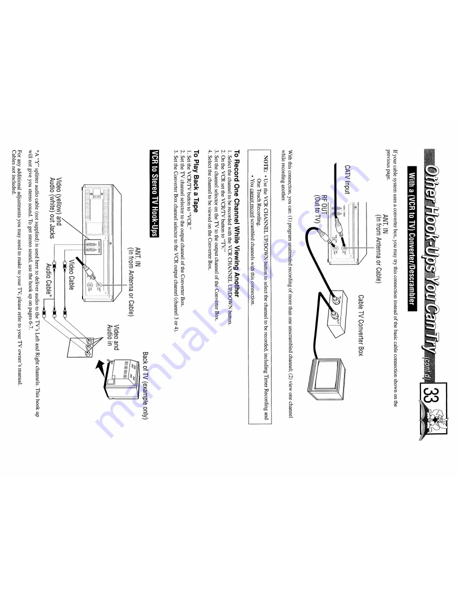 Magnavox VR9242 Скачать руководство пользователя страница 33