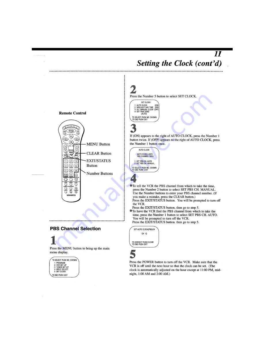 Magnavox VRU442AT - 4 Hd Vcr Owner'S Manual Download Page 11