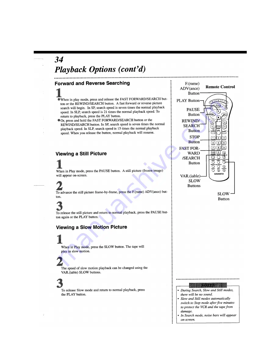 Magnavox VRU442AT - 4 Hd Vcr Owner'S Manual Download Page 34