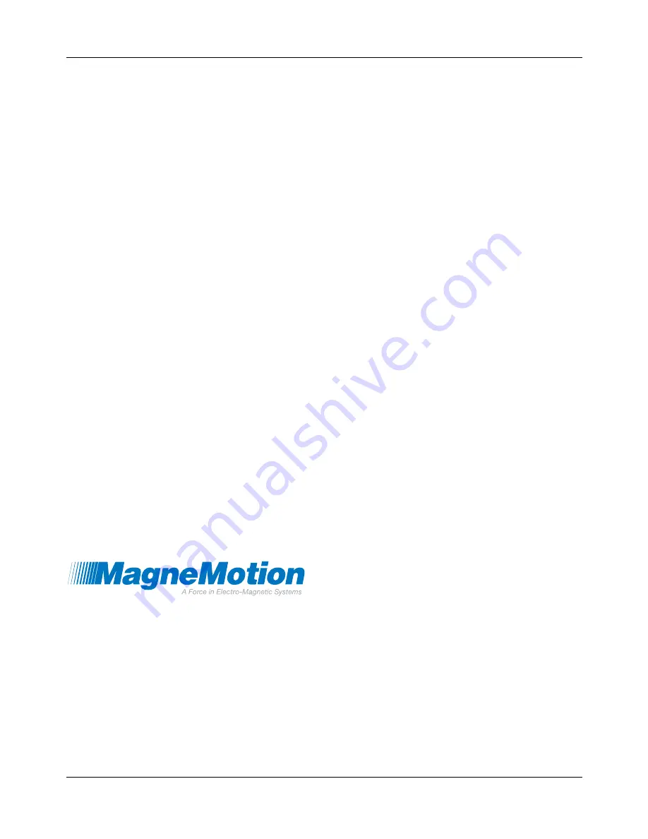 MagneMotion MagneMover LITE User Manual Download Page 2