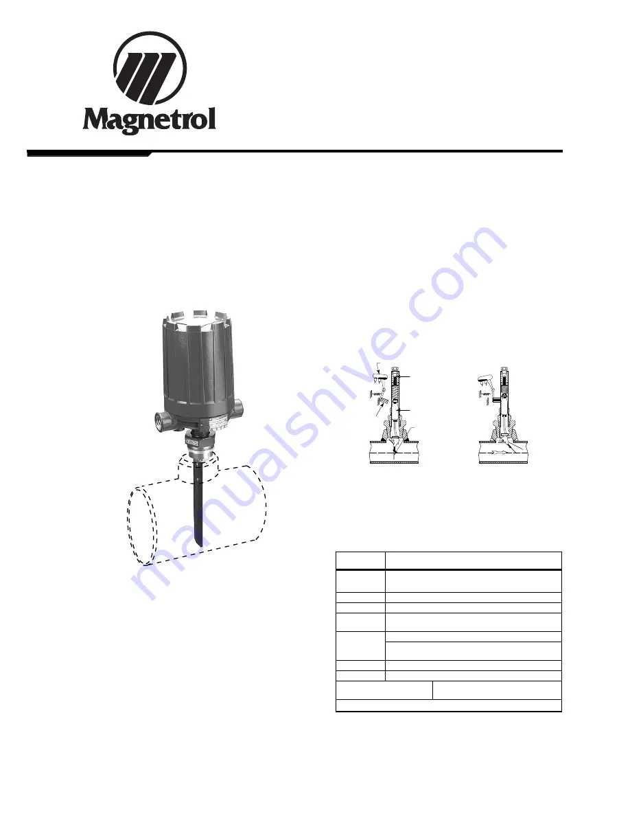 Magnetrol F10 Instruction Manual And Parts List Download Page 1