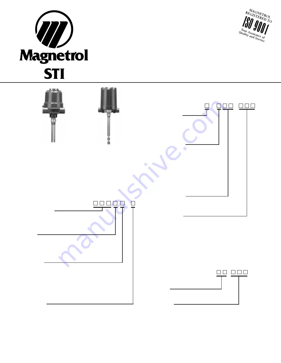 Magnetrol STI Echotel Trident 91S Instruction Manual And Parts List Download Page 1