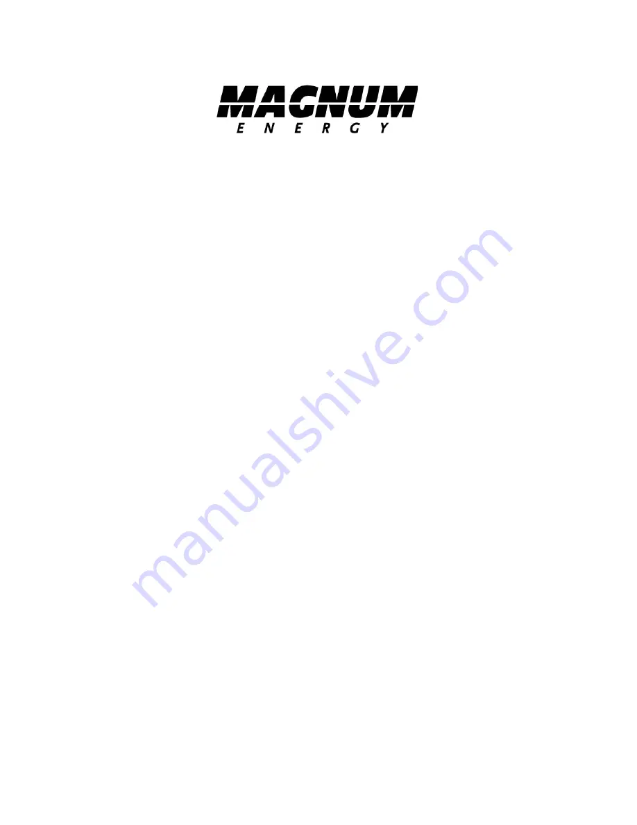 Magnum Energy ME-MR Series Owner'S Manual Download Page 40