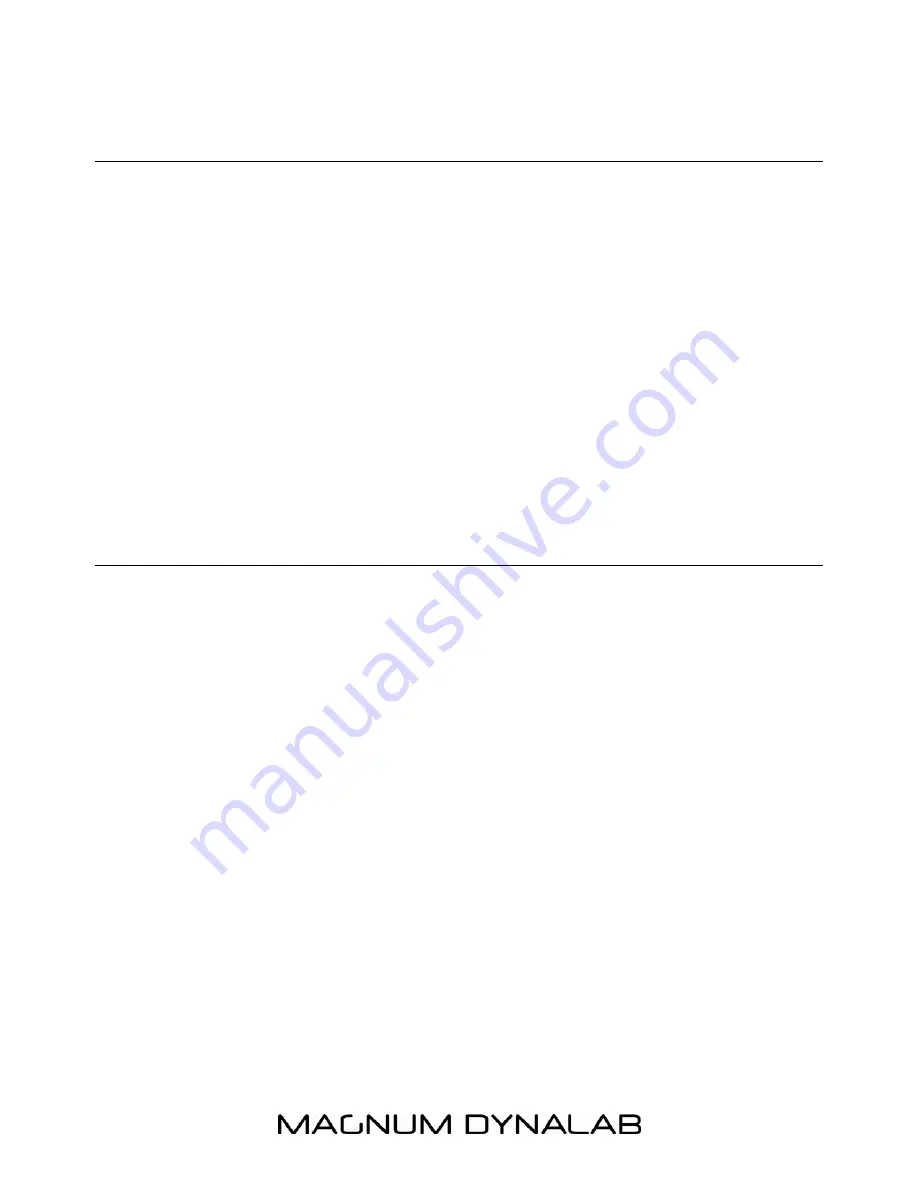 Magnum MD 309 Nstruction Manual Download Page 7