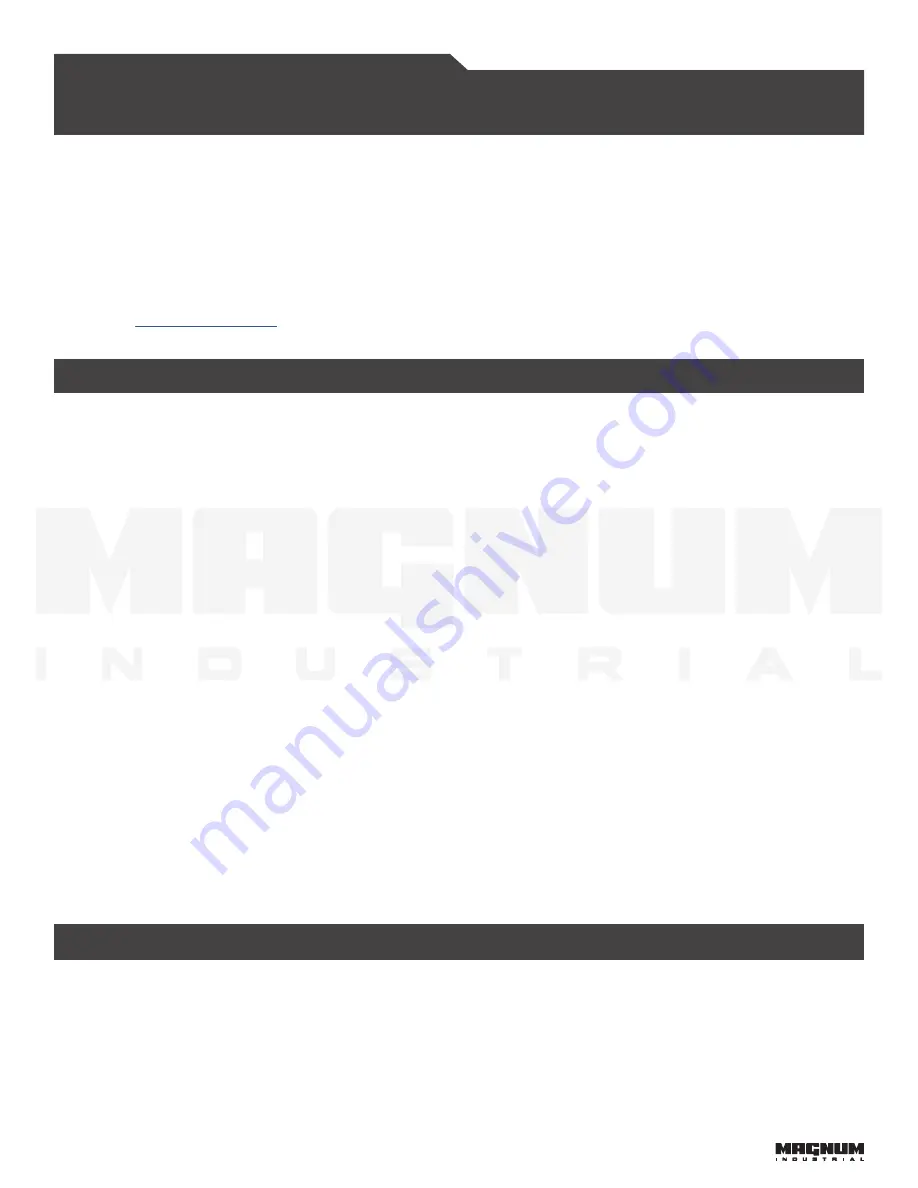 Magnum MI-76150 Operating Manual Download Page 3