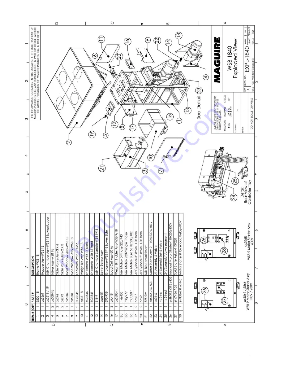 MAGUIRE Weigh Scale Blender 4088 Installation Operation & Maintenance Download Page 111