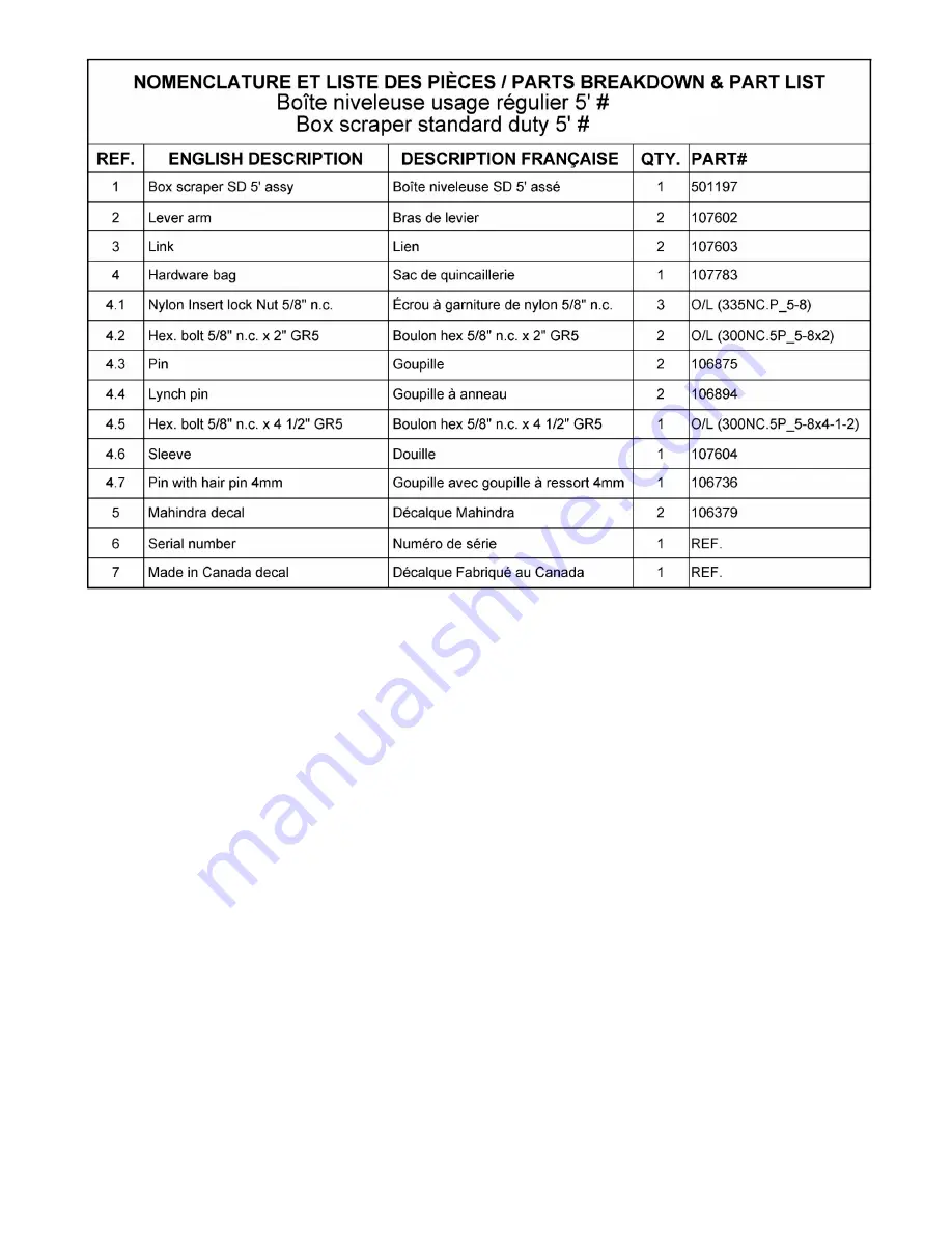 Mahindra BBSHD4 Owner'S Manual Download Page 20