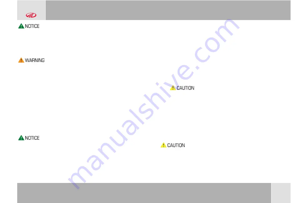 Mahindra BOLERO NEO N10 2021 Owner'S Manual Download Page 216