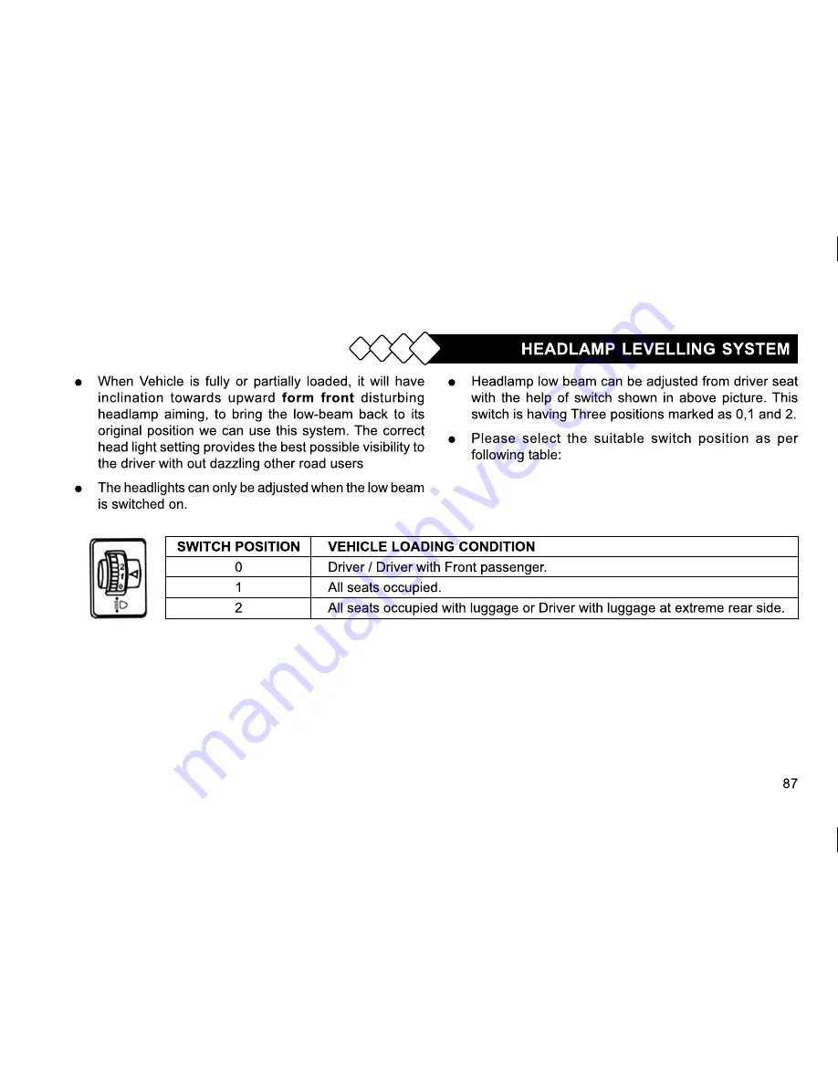 Mahindra THAR DI Owner'S Manual Download Page 89