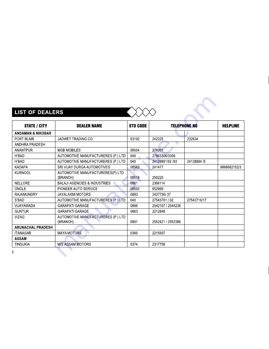 Mahindra THAR DI Owner'S Manual Download Page 106