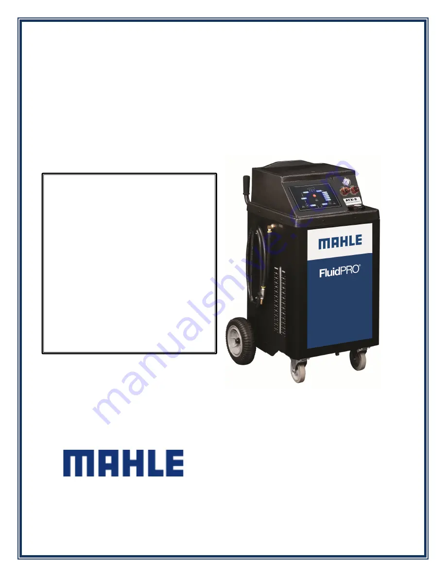 MAHLE ATX-2 PLUS BOOST Скачать руководство пользователя страница 1