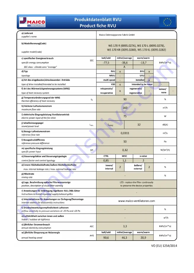 Maico 0095.0220 Скачать руководство пользователя страница 104