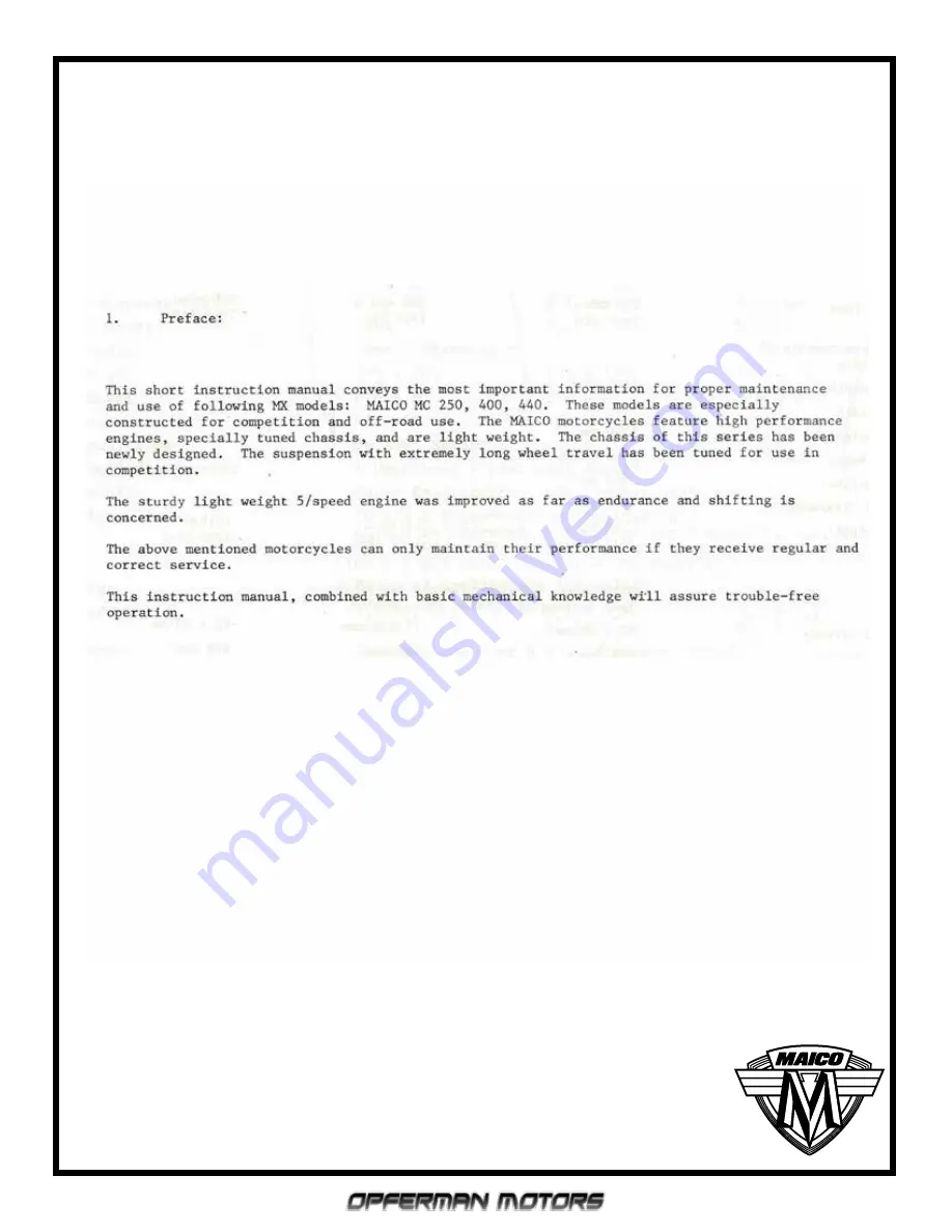 Maico MC 250 1980 Manual Download Page 4