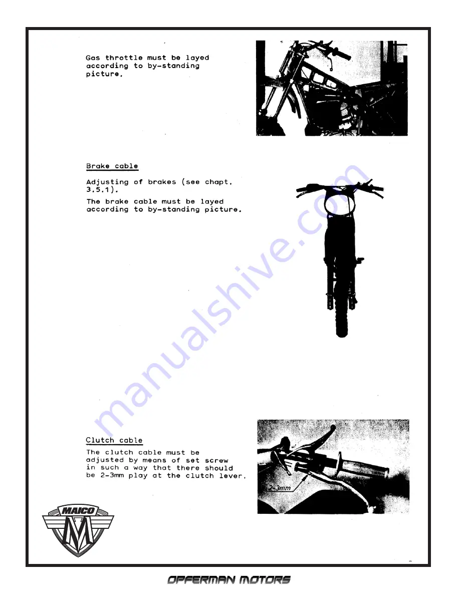 Maico Motocross 250 1981 Technical Data, Owner'S Manual Download Page 38