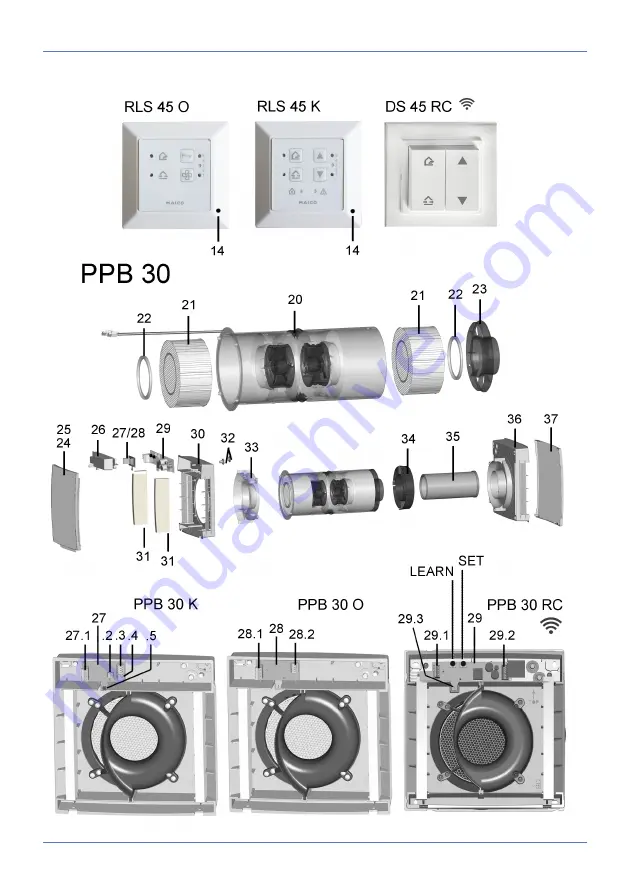 Maico PP 45 O Operating Instructions Manual Download Page 40