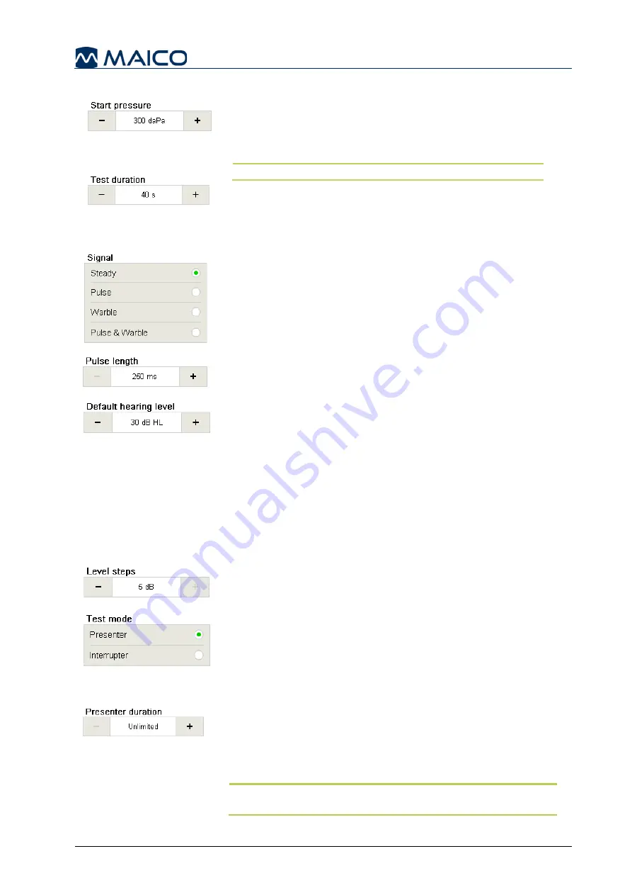 Maico touchTymp MI 26 Operation Manual Download Page 72