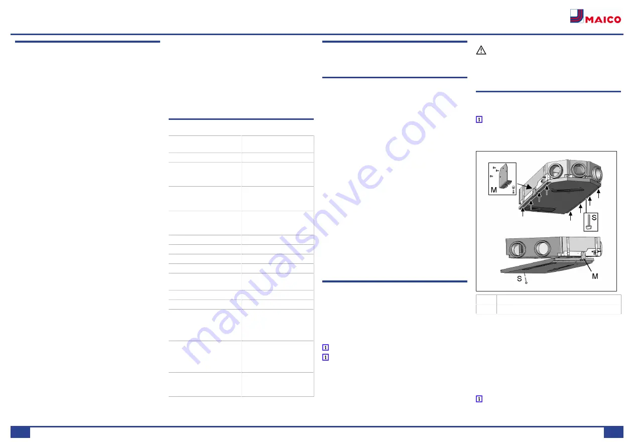 Maico WS 160 Flat Installation, Commissioning And Maintenance Instructions Download Page 15