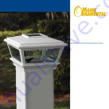 Maine Ornamental Post Cap Series Скачать руководство пользователя страница 1