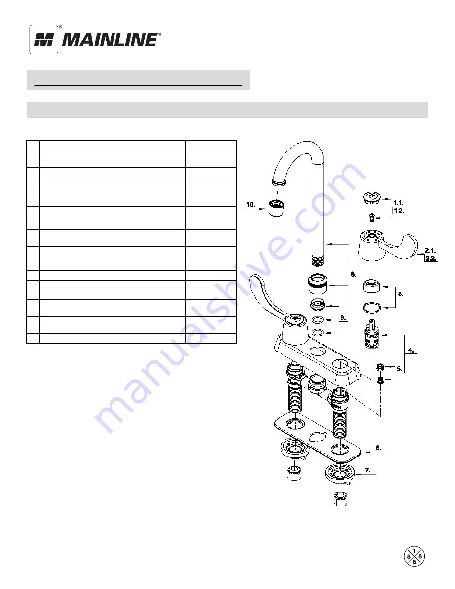 MAINLINE centurion 625E Installation Manual Download Page 4