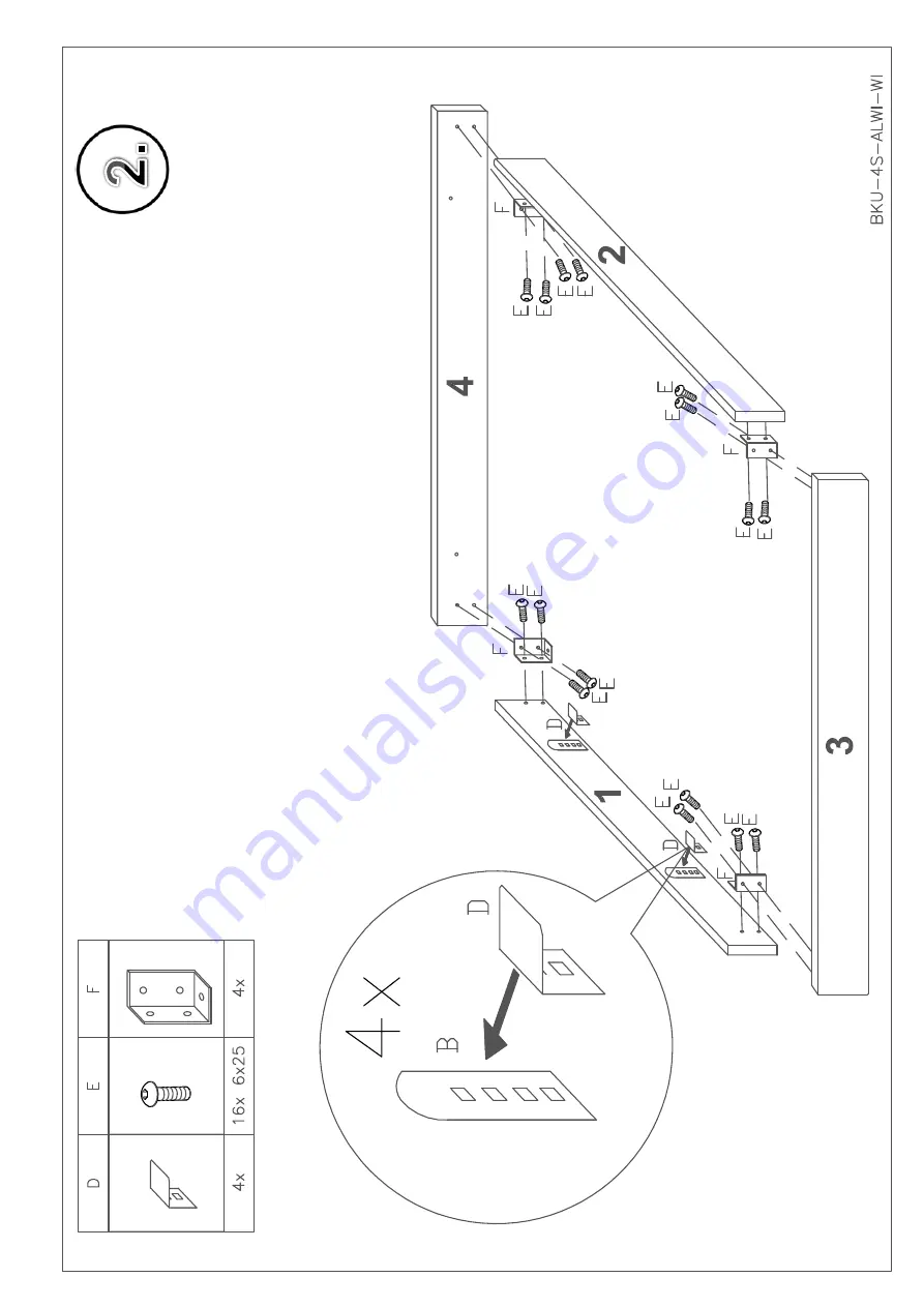 Maintal Cueno DB SH48 BK OHNE Assembly Instructions Manual Download Page 5