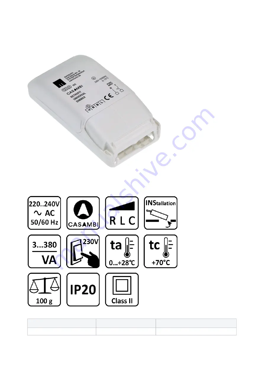 Maintronic Casambi CRD400 INS Скачать руководство пользователя страница 3