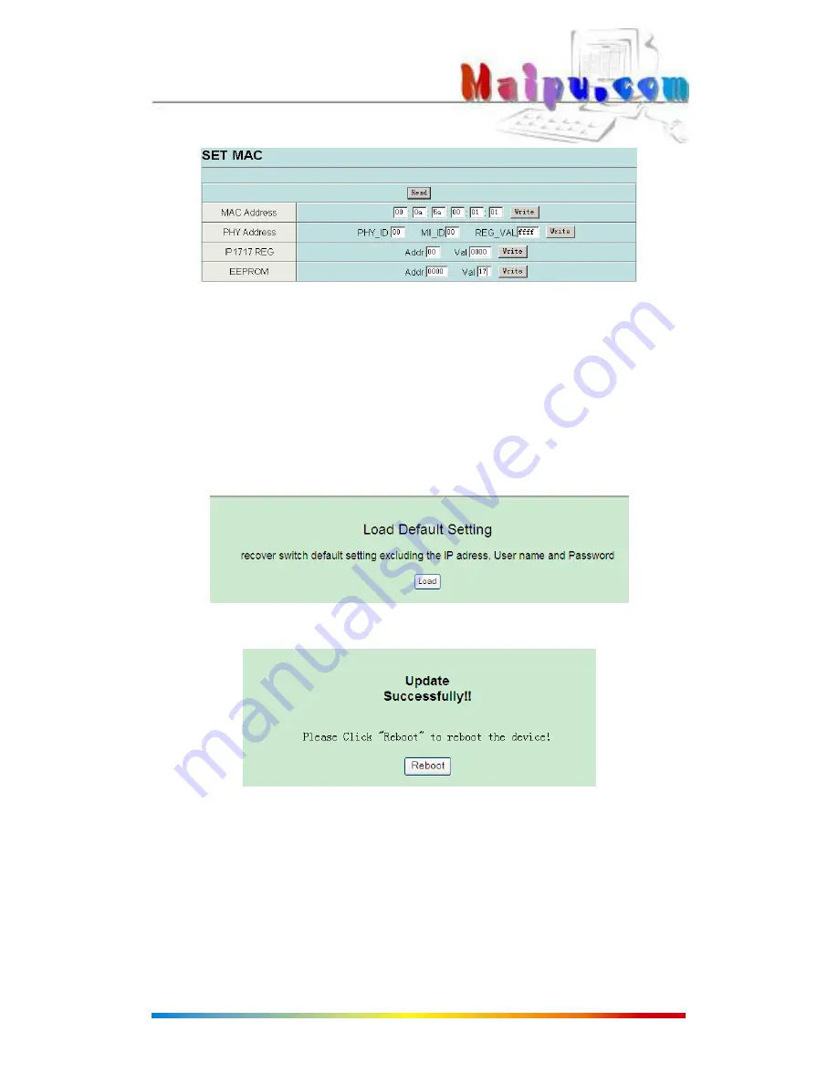 Maipu S2000-8/16 10/100Mbps Ethernet Switch User Manual Download Page 11