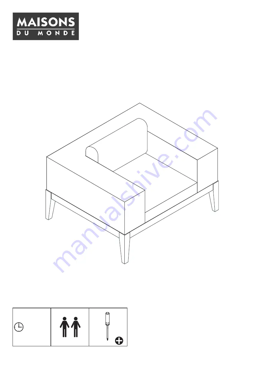 MAISONS DU MONDE CALA BASSA 186324 Quick Start Manual Download Page 1