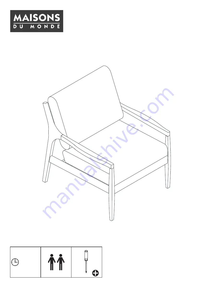 MAISONS DU MONDE INDIANA 174991 Manual Download Page 1