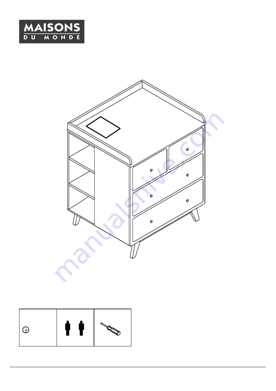 MAISONS DU MONDE SWEET 206084 Manual Download Page 1